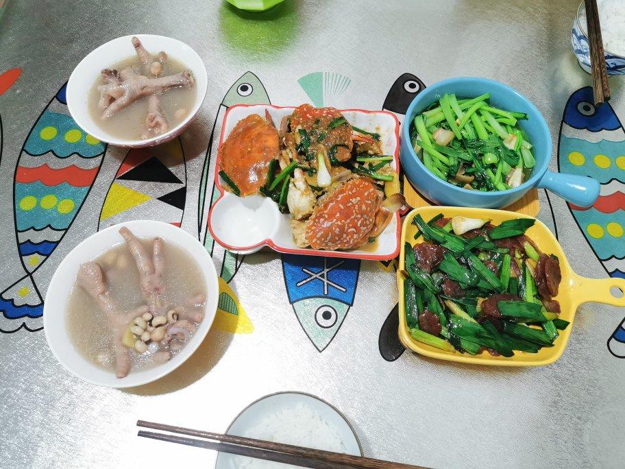我们家的午晚餐～