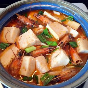 虾头豆腐煲的做法 步骤7