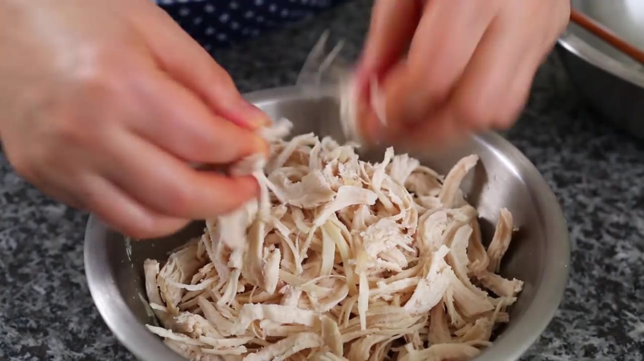 韩国鸡汤面 korean chicken noodle的做法 步骤5