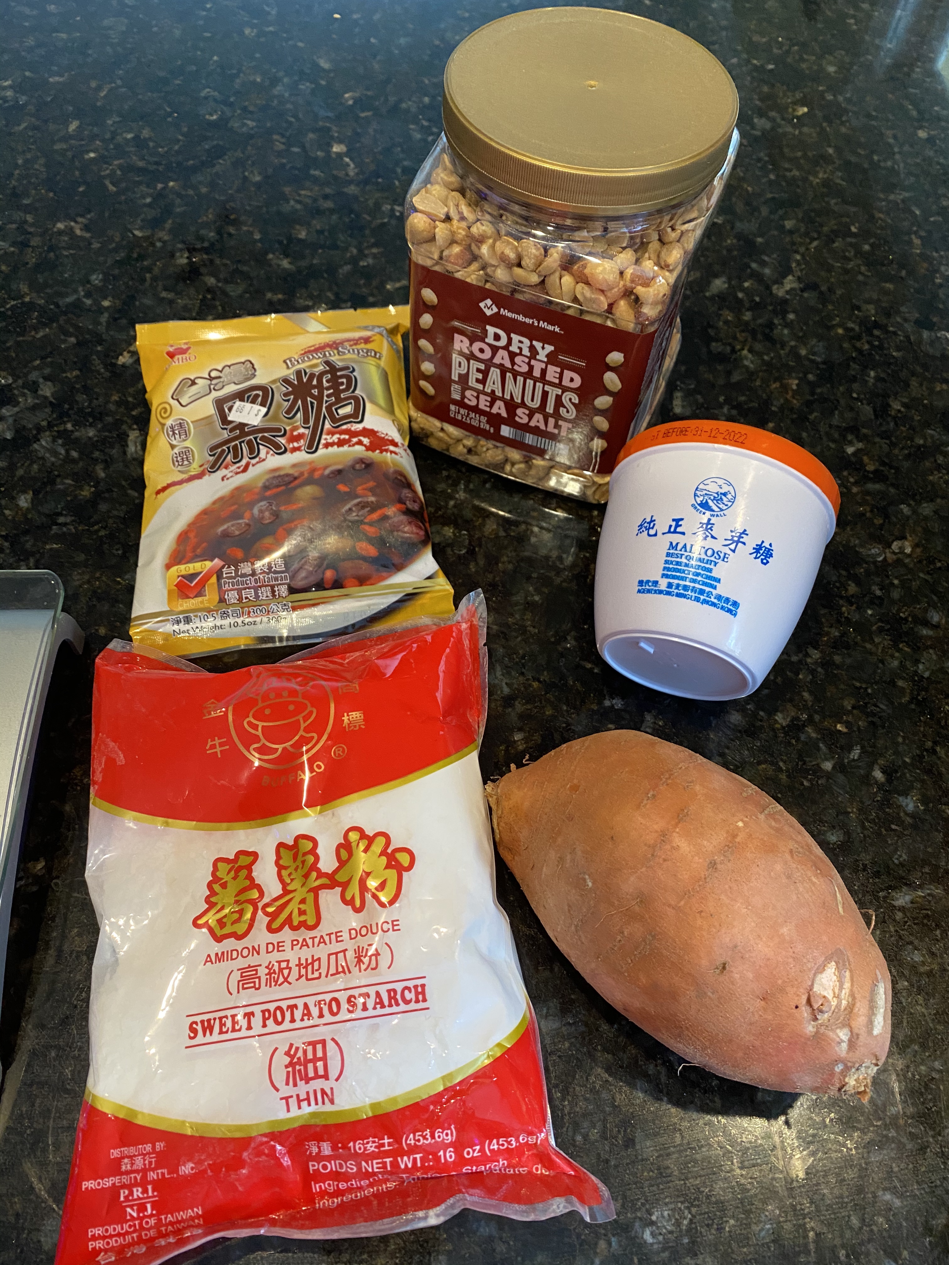 福州小吃 花生番薯糖的做法 步骤1