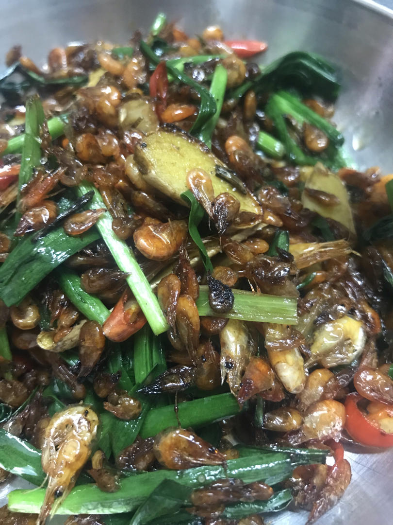 韭菜炒河虾·我有小妙招