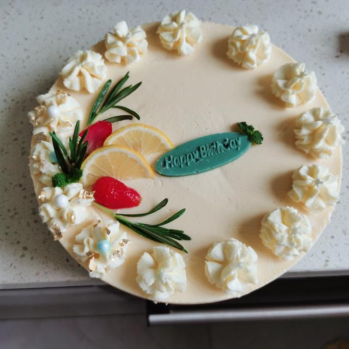 柠檬巴巴露亚蛋糕—8寸的做法