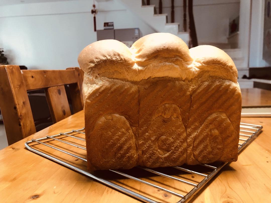 超棒的炼乳吐司只需一次发酵(450g土司盒x2)