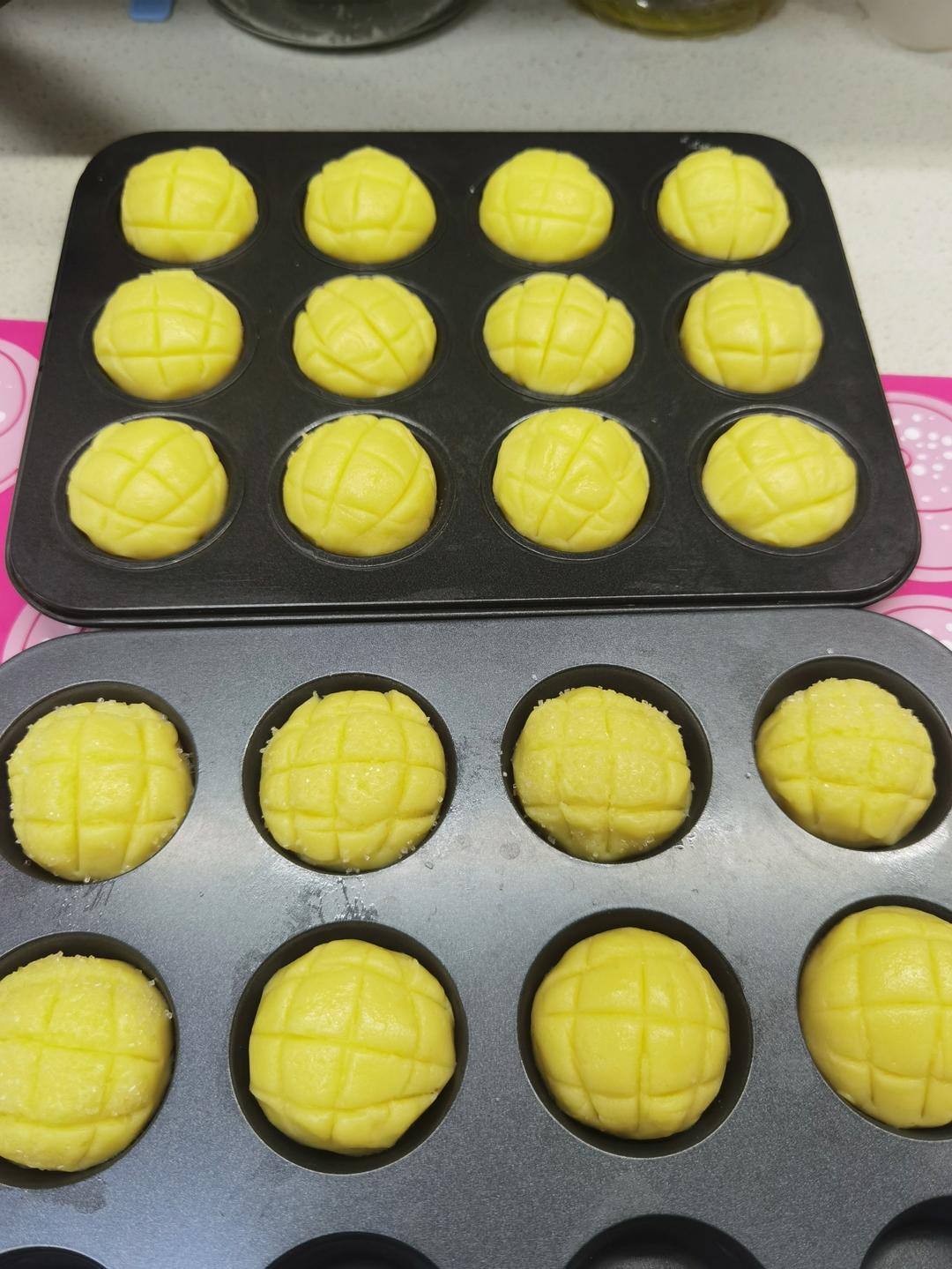 Mini菠萝包｜一口一个｜酥脆好吃～