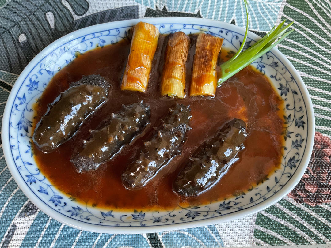 家庭版葱烧海参