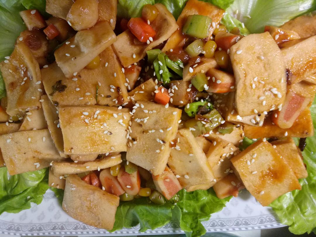 糖醋红烧千页豆腐