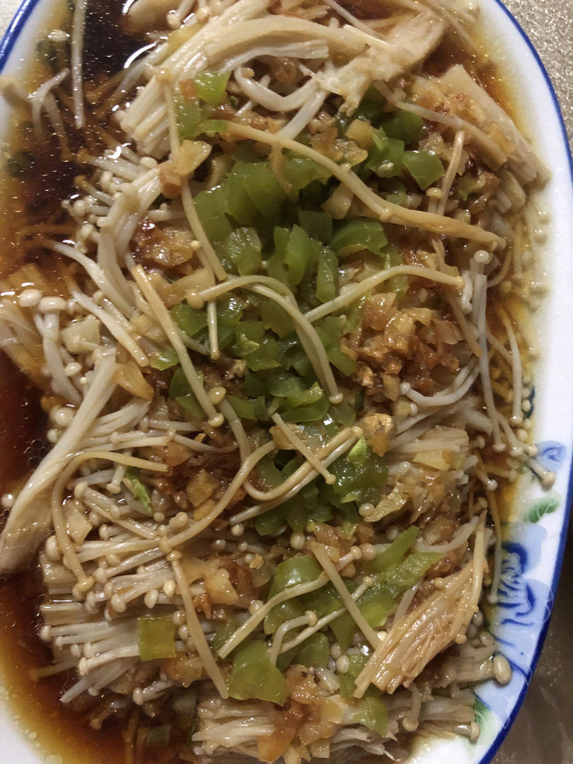 蒜蓉蒸金针菇