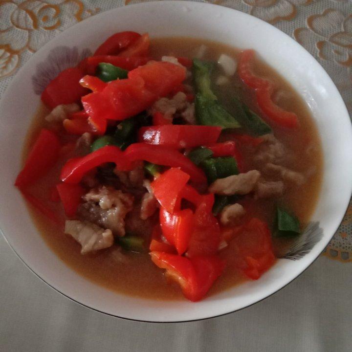 青红椒炒肉丝👨‍🍳