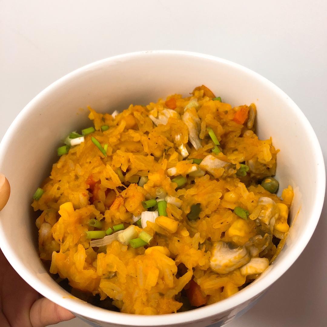 南瓜酱炒饭