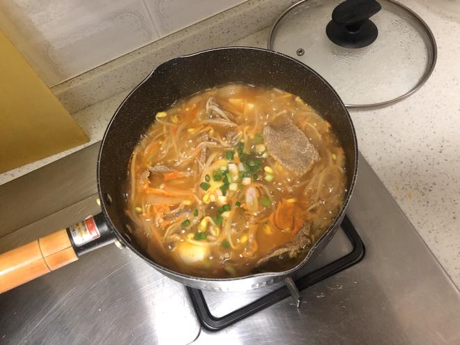 小姜的减脂餐7-韩式辣牛肉粉丝汤的做法