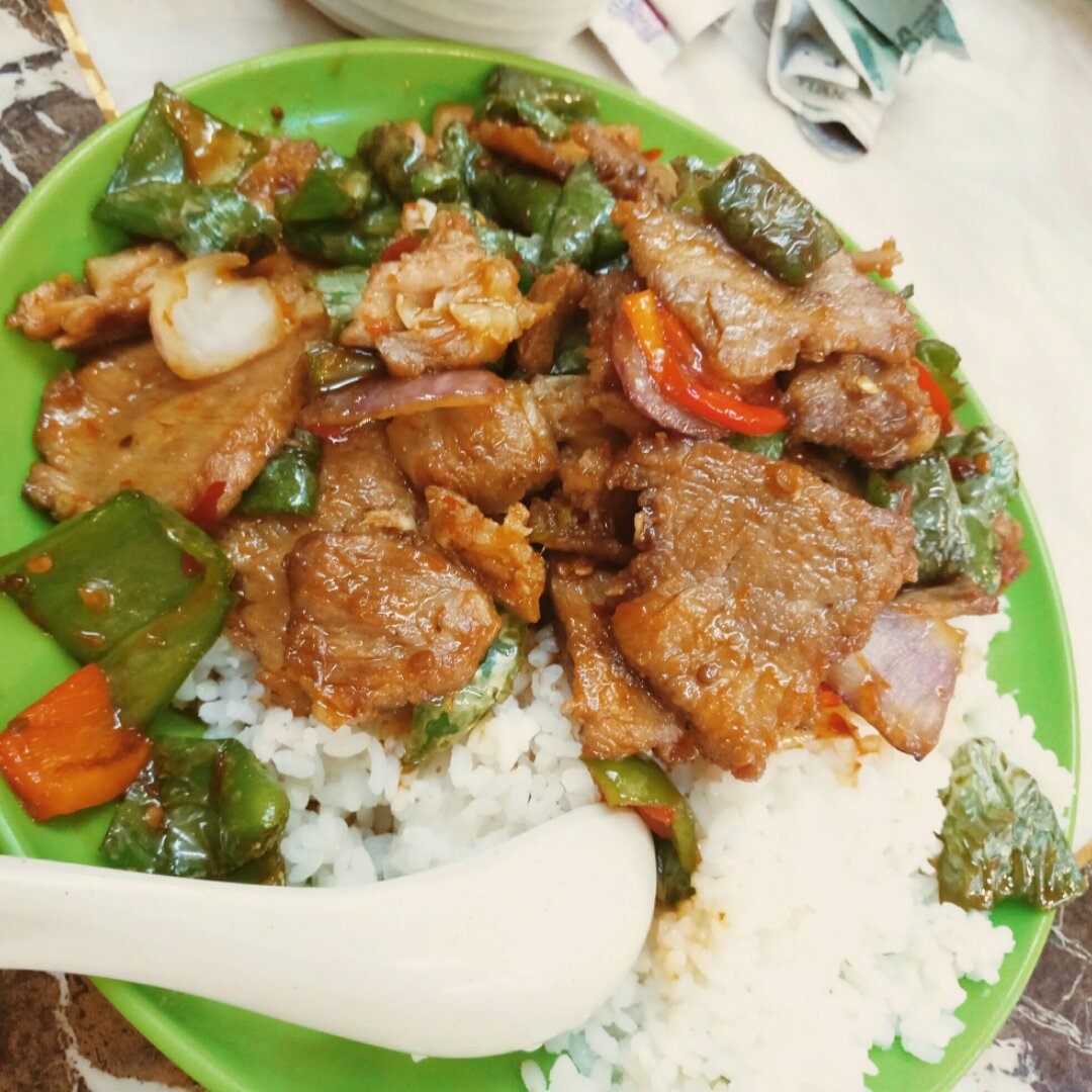 青椒炒肉盖饭的全部作品
