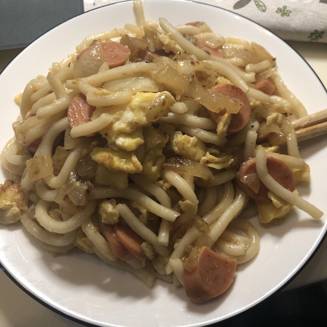 绝啊！炒乌冬面