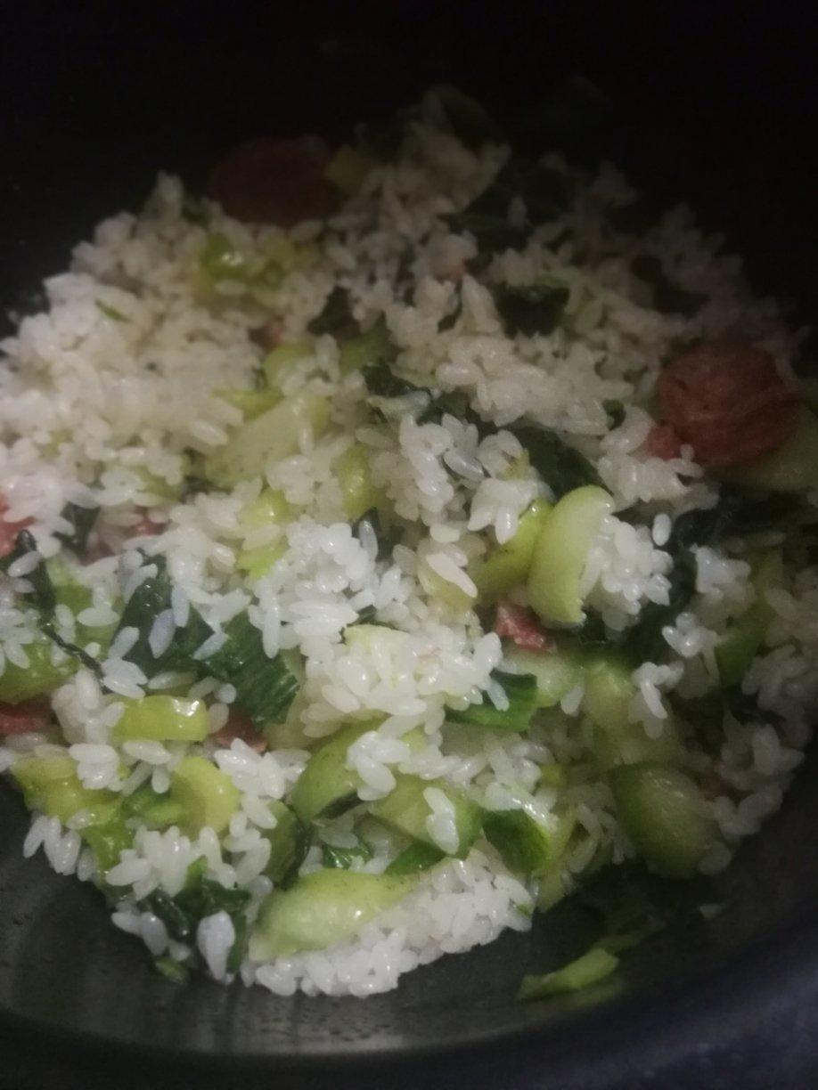 香肠青菜饭