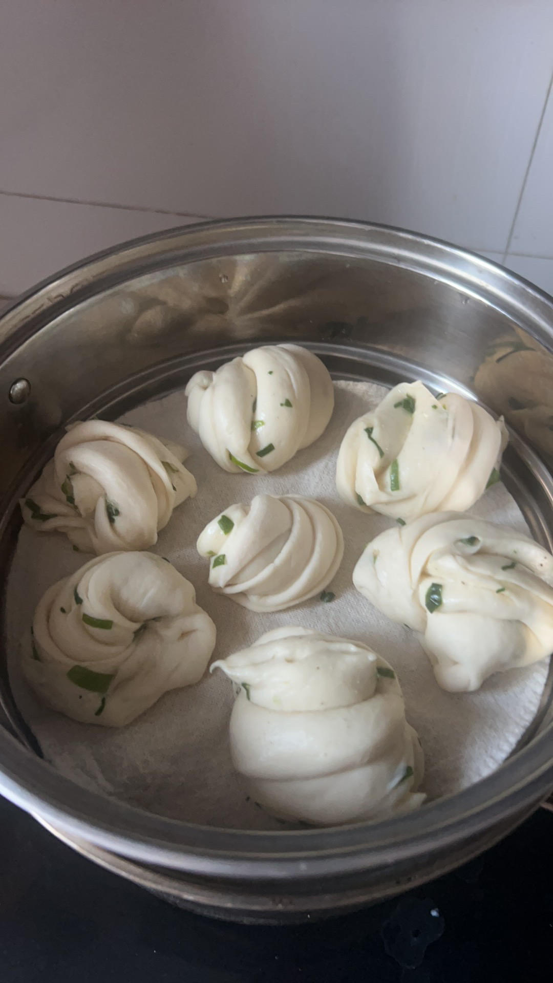 手把手教你蒸既简单又好看又好吃的花花朵🌺花卷（动图图解，一次发酵）