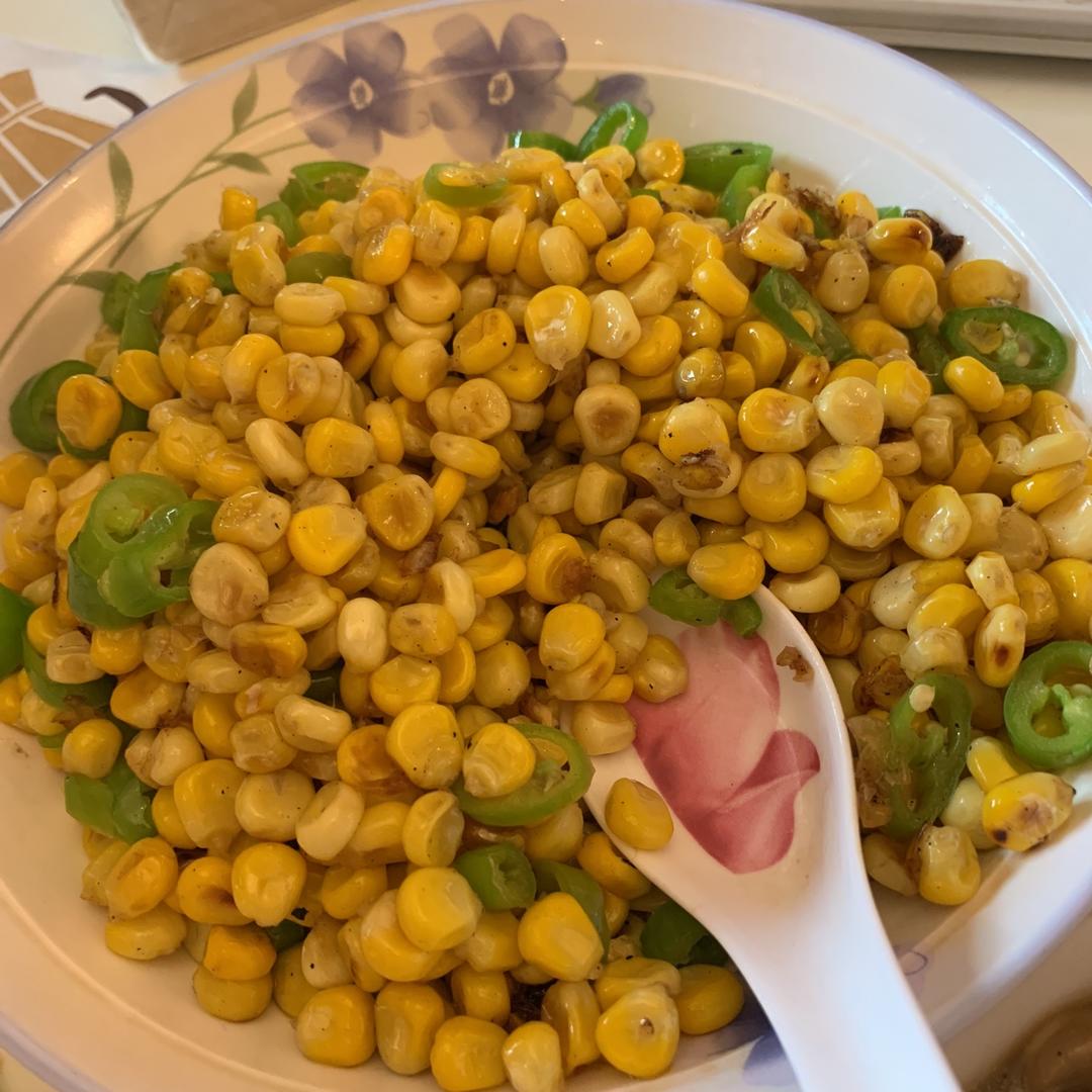 青椒炒玉米