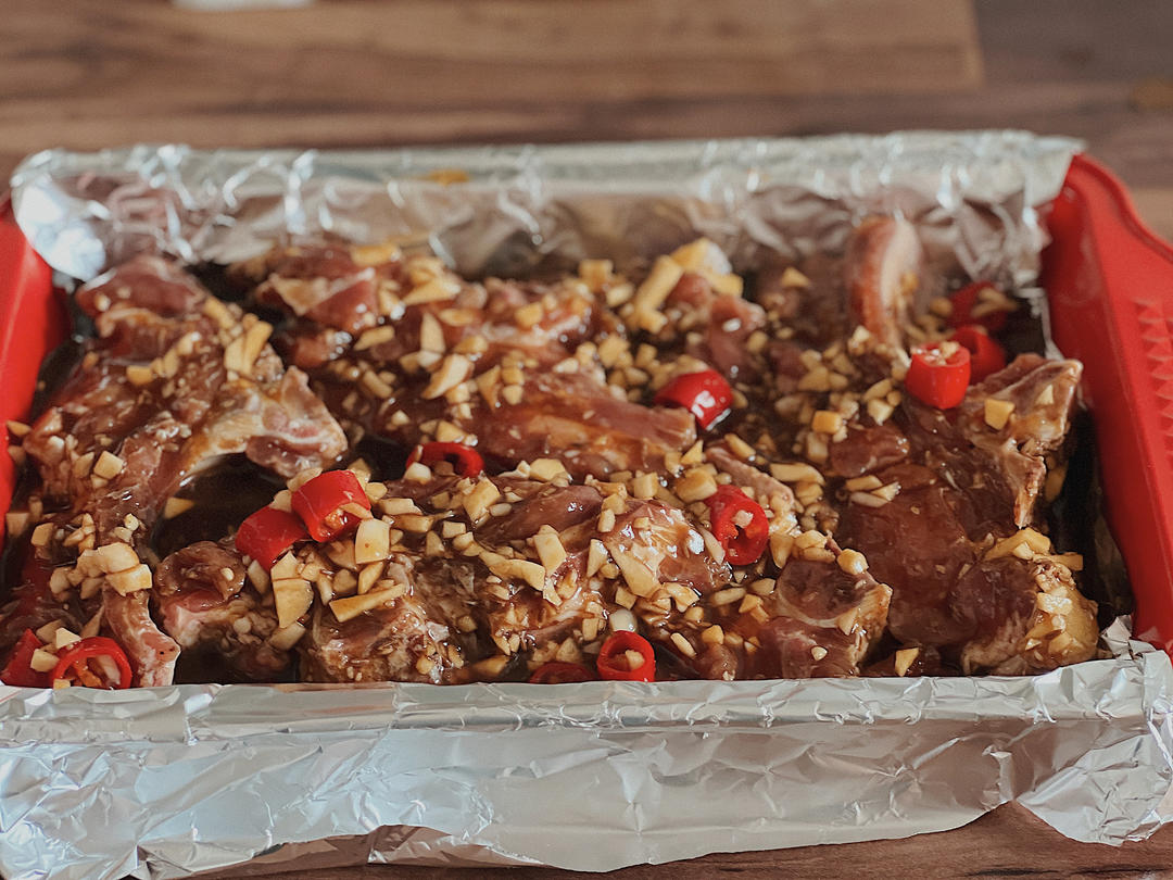 香到骨头里的蒜香排骨（烤箱）