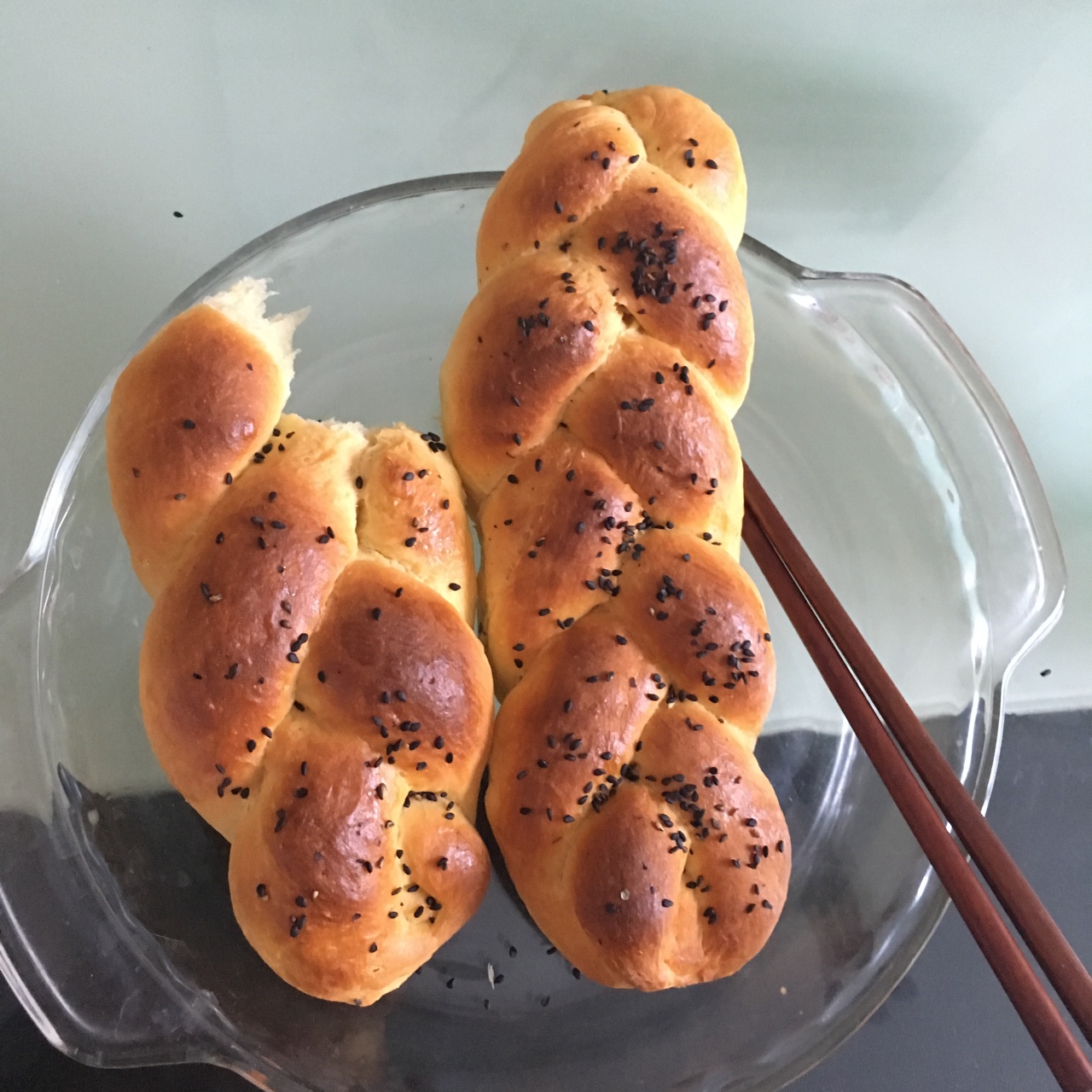 酸奶辫子面包（一次发酵）