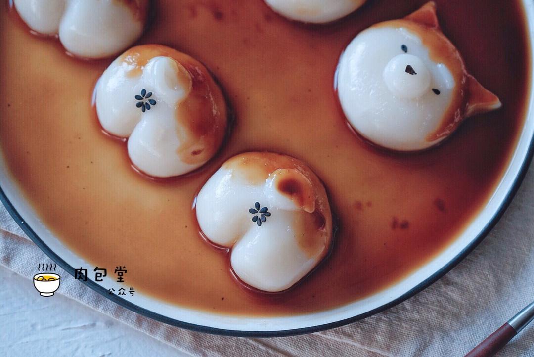 拥有小翘臀的柴犬糯米团子