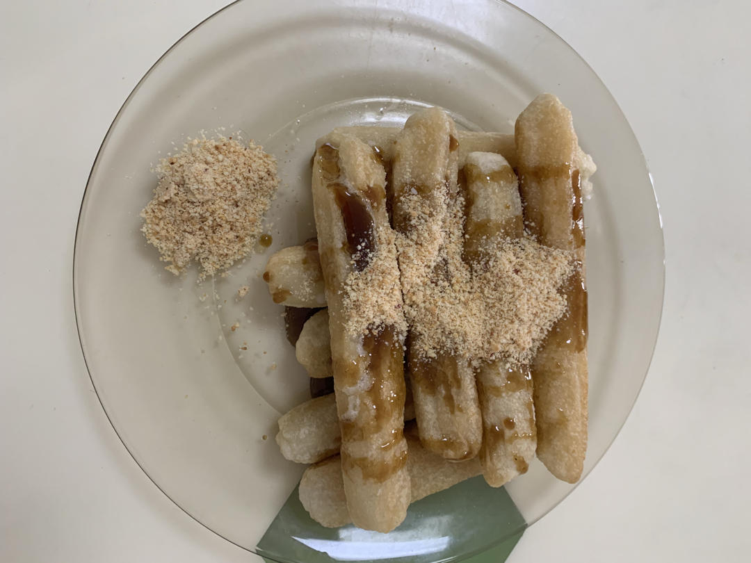 糯米粉做的红糖糍粑