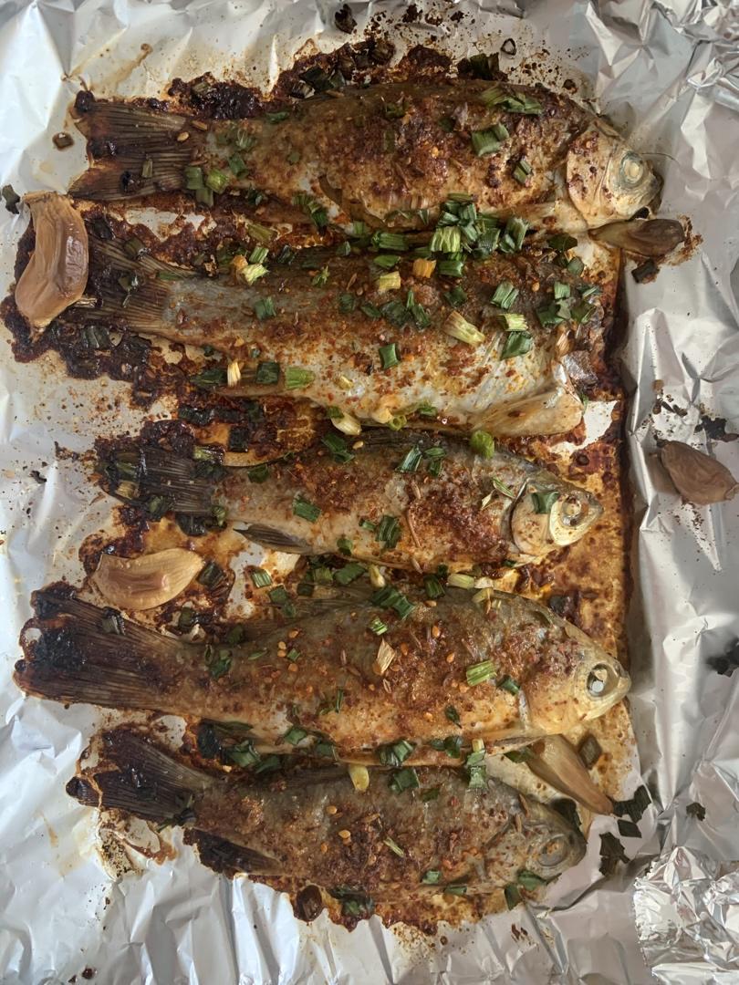 咕咕静做的烤鲫鱼烤箱版