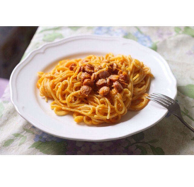 南瓜意面(Spaghetti with Pumpkin Sauce)