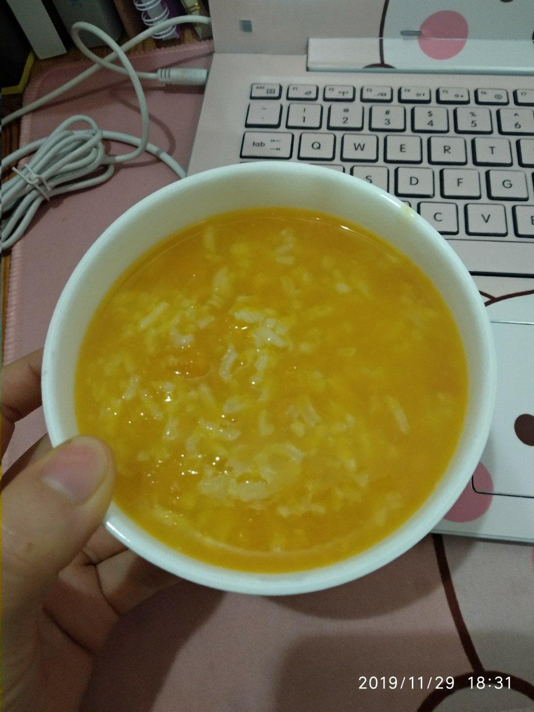 电饭锅版香甜南瓜粥