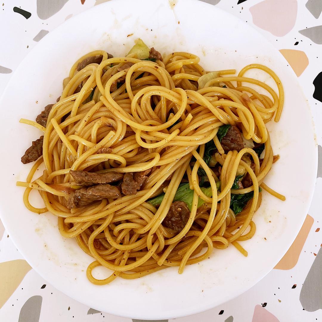 比餐厅好吃的黑椒牛柳意面🍝零失败简单教程