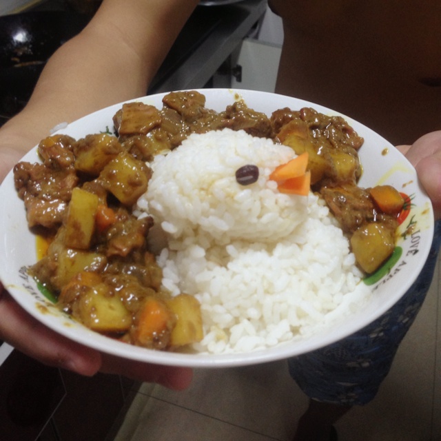 b.duck大黄鸭洗澡黄金咖喱饭