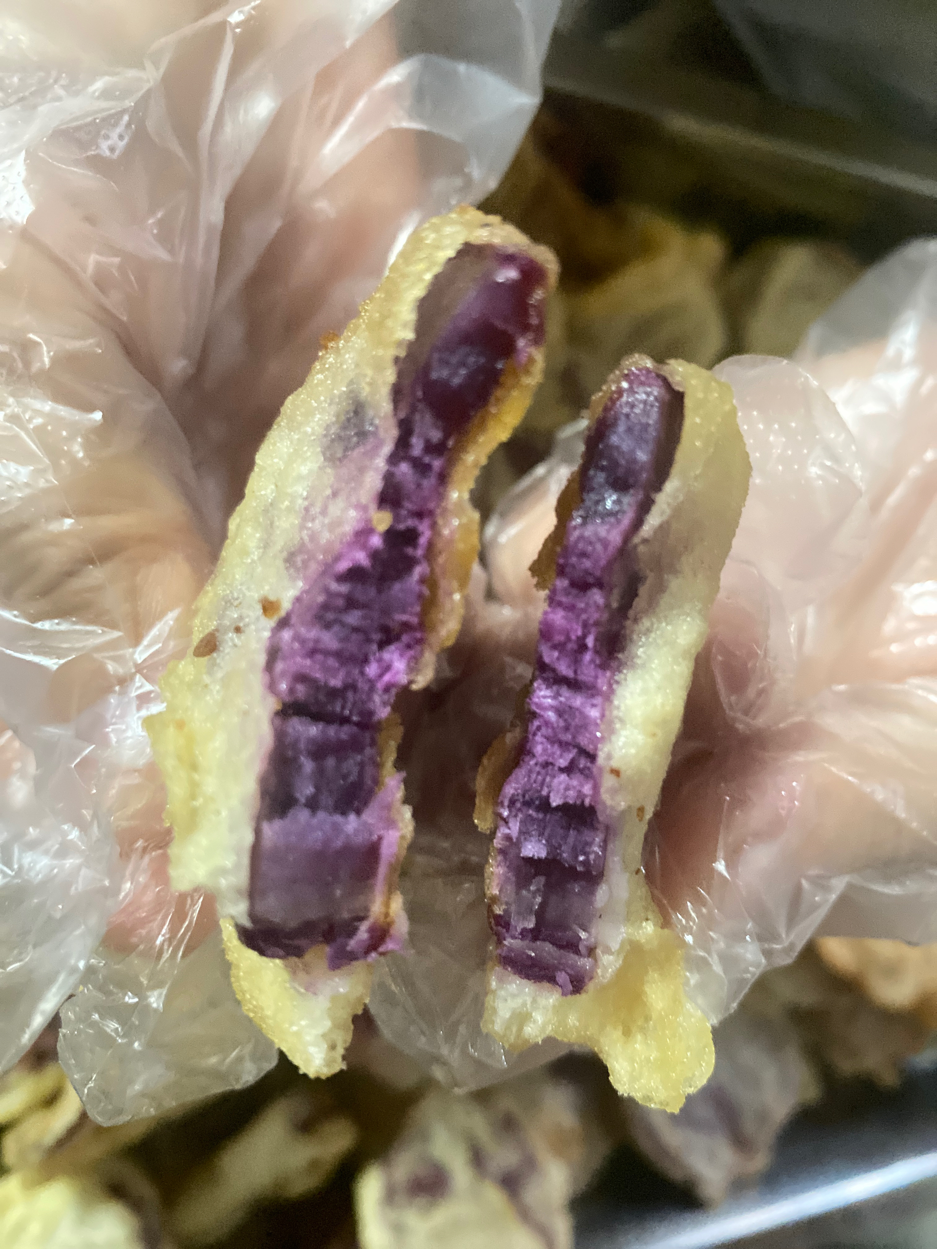 炸紫薯片 潮汕脆脆版的做法 步骤7
