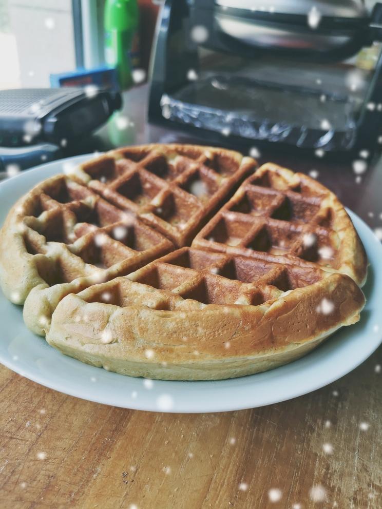 抹茶华夫饼的做法