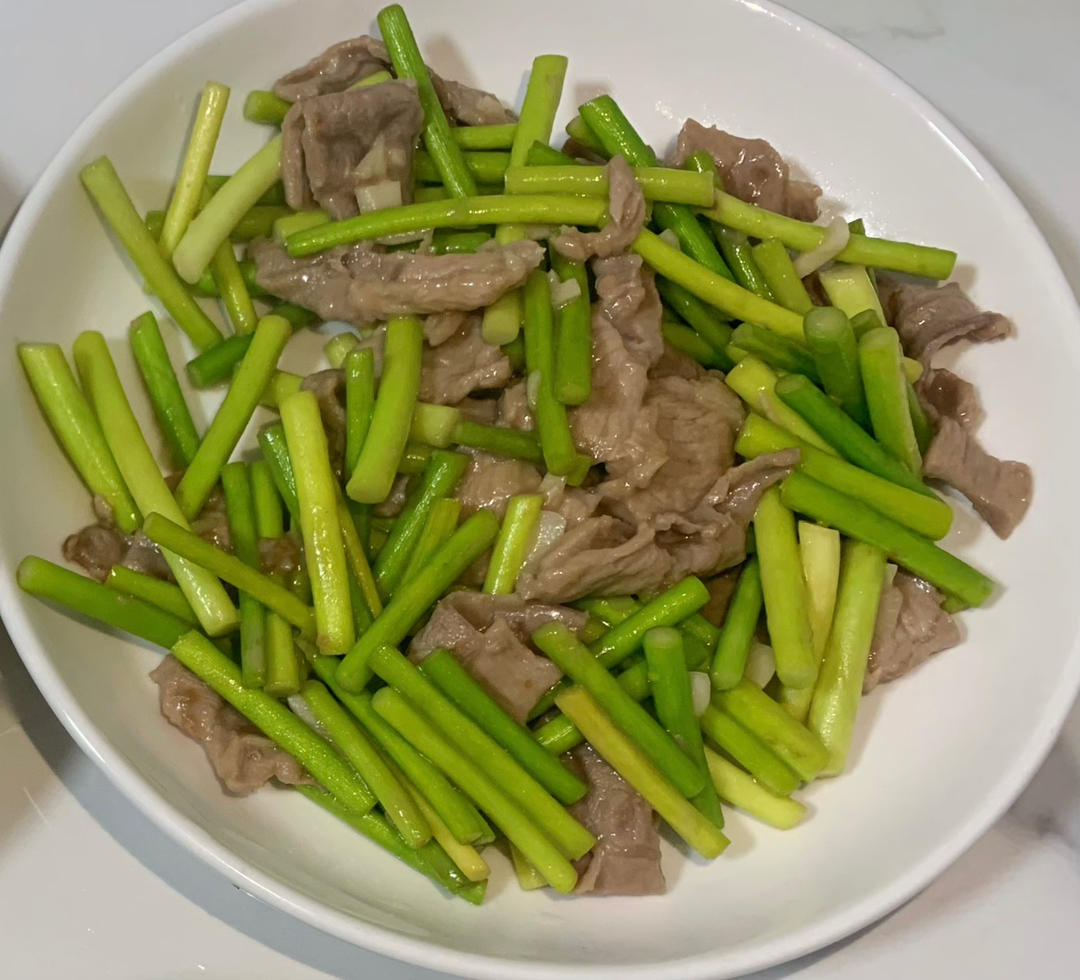 蒜薹炒肉丝