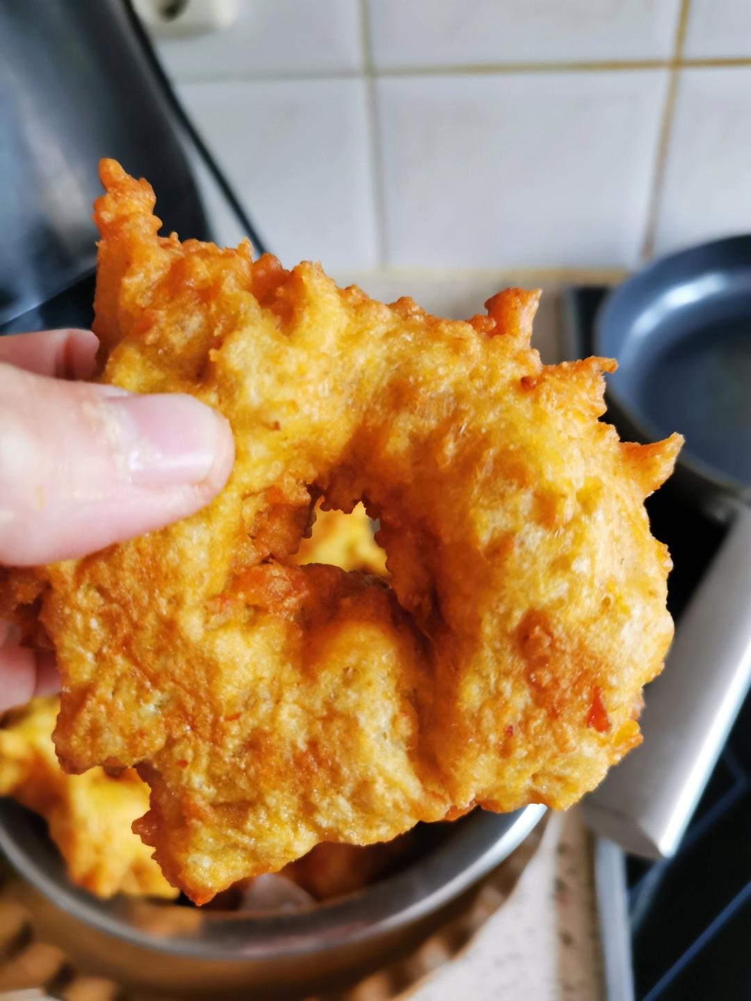 万能面糊炸油条团子/利用南瓜稀饭豆浆渣/空气炸锅去油