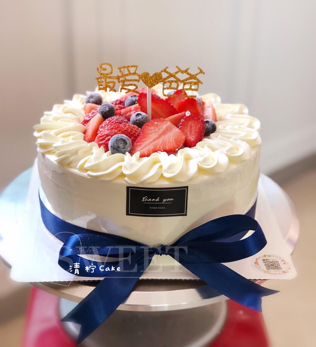 蛋糕裱花—简单花束蛋糕