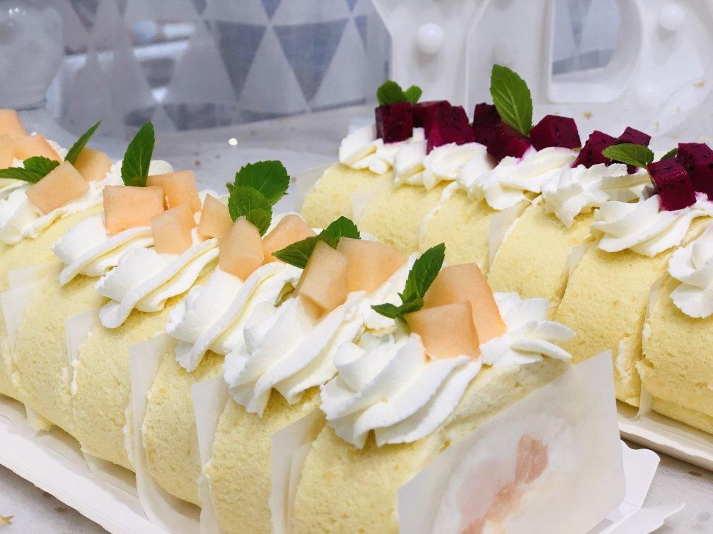 芒果戚风蛋糕卷