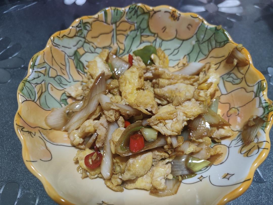 东北的大葱炒蛋