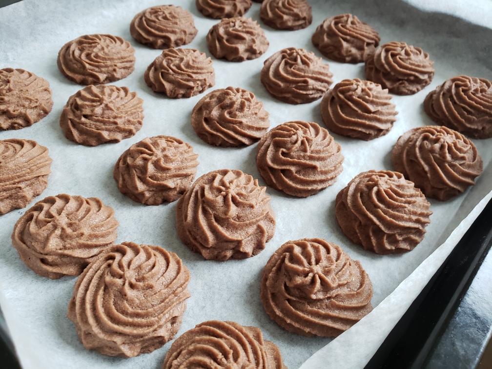 原味 可可曲奇的做法