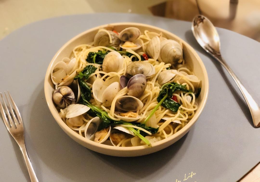白酒蛤蜊意大利面