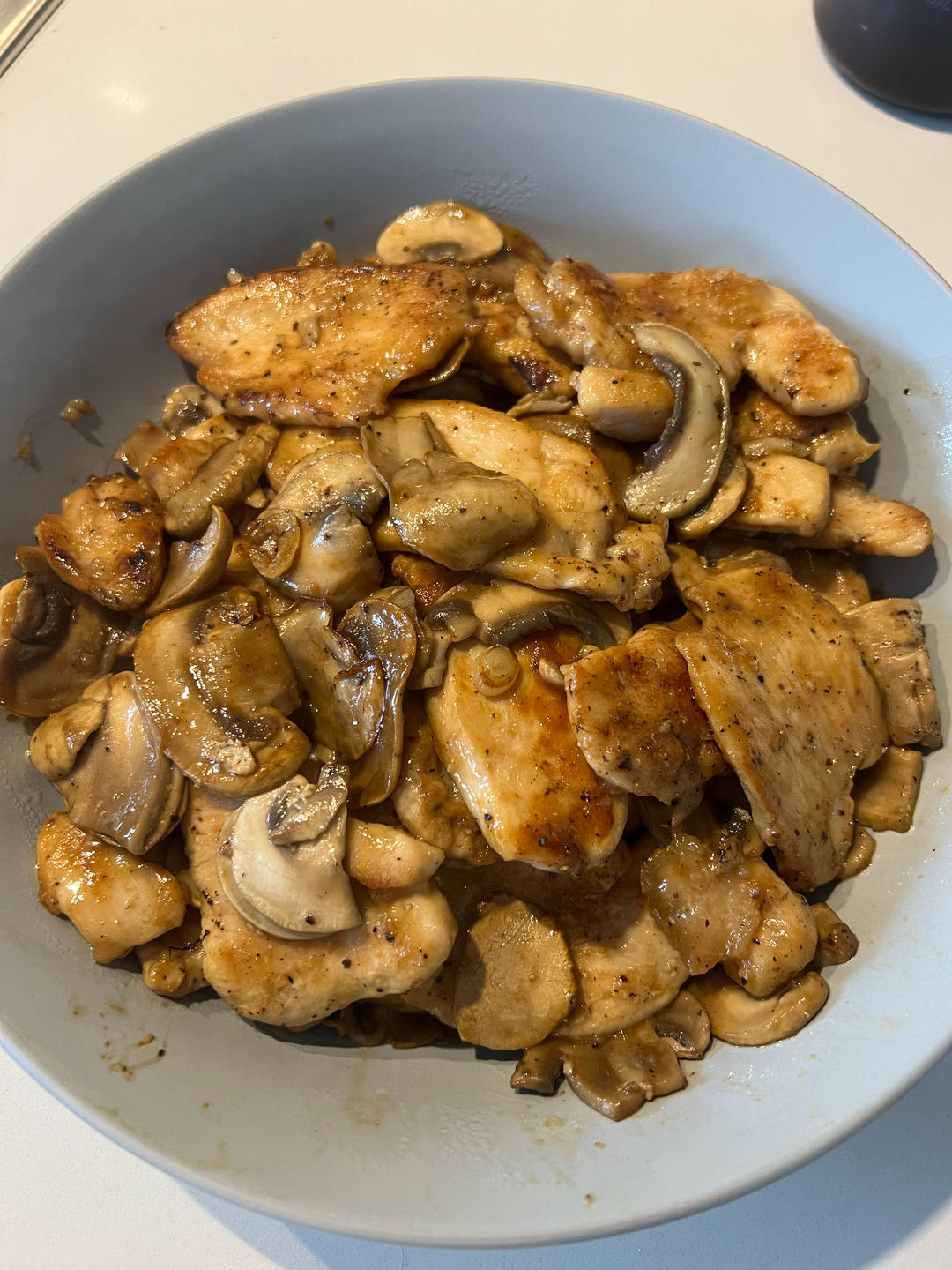 嫩滑不柴❗️爆好吃的黑椒口蘑炒鸡胸肉～绝了