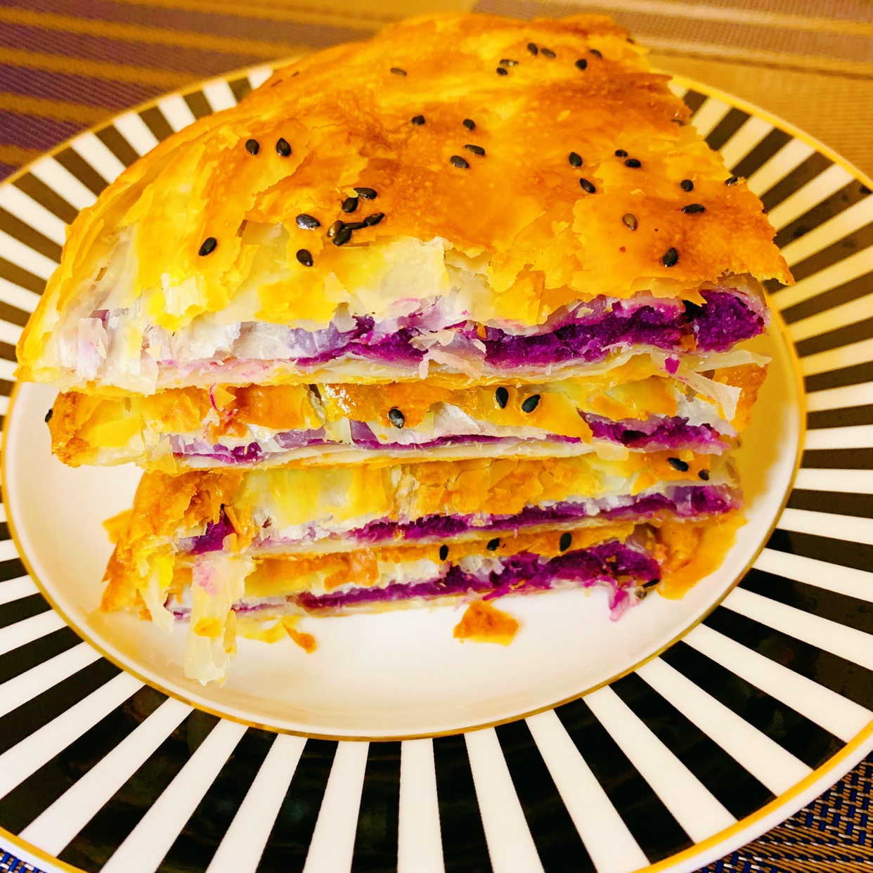 紫薯酥饼的做法