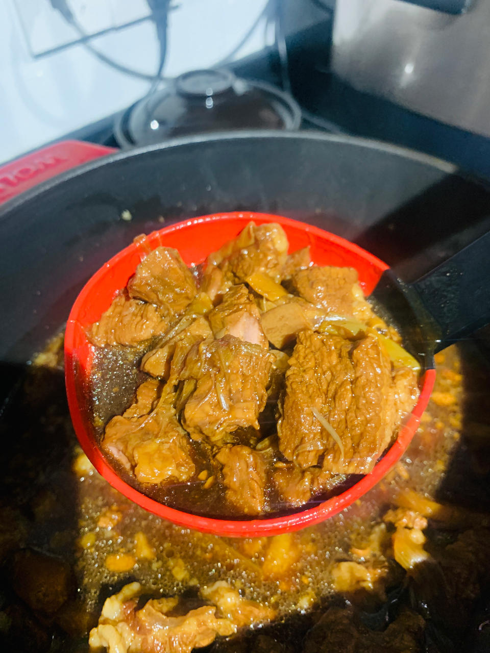康师傅红烧牛肉面那个味的炖牛肉