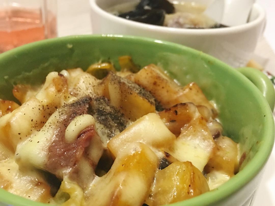 微波炉奶酪焗饭