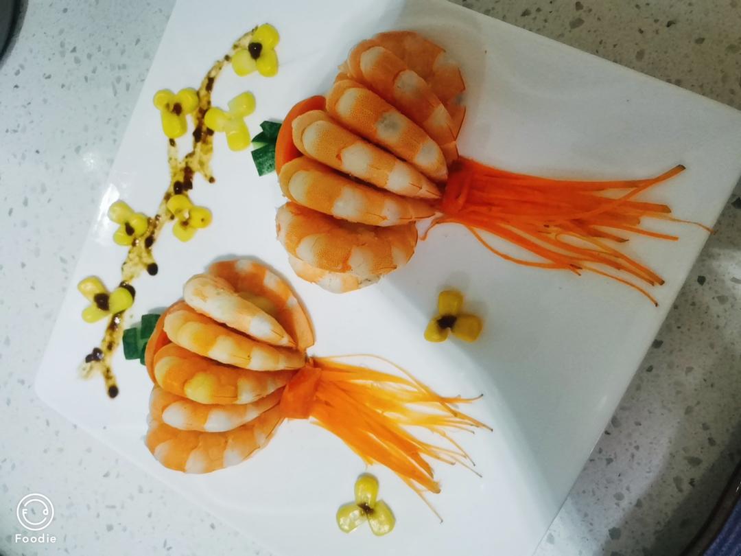 吉祥年夜菜❗️巨简单✨开运灯笼虾，好吃又好看