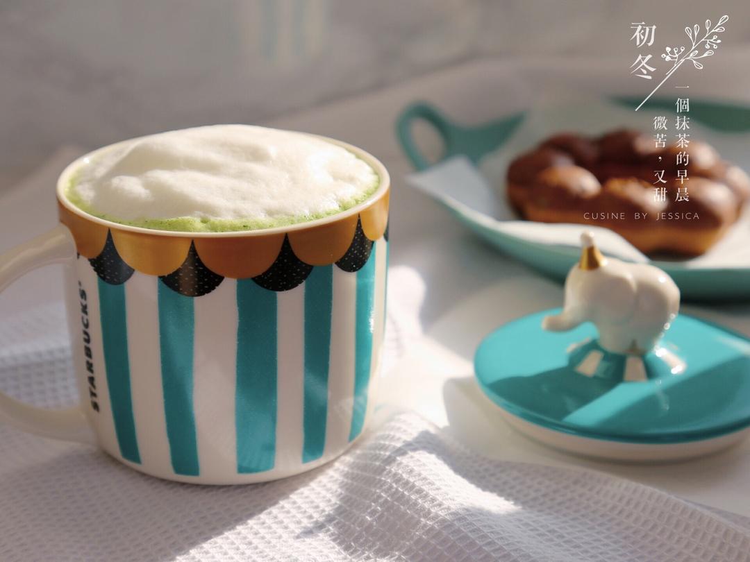家庭版抹茶拿铁
