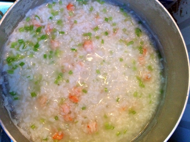 鲜虾香芹粥