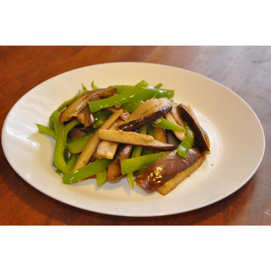 青椒炒茄子