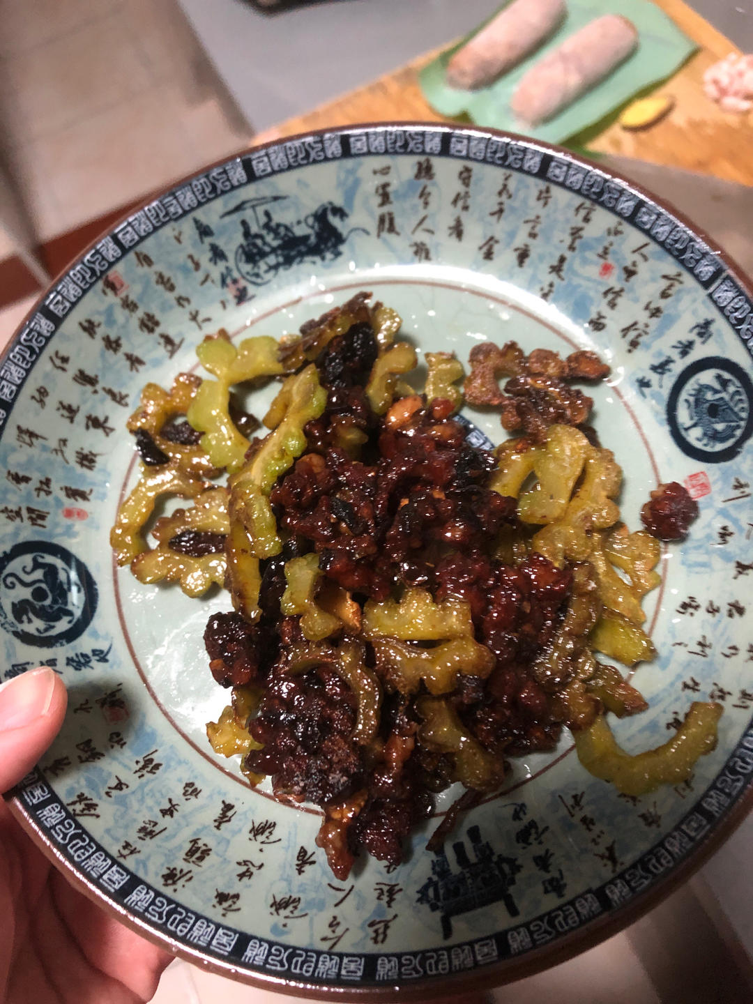 苦瓜炒肉丝