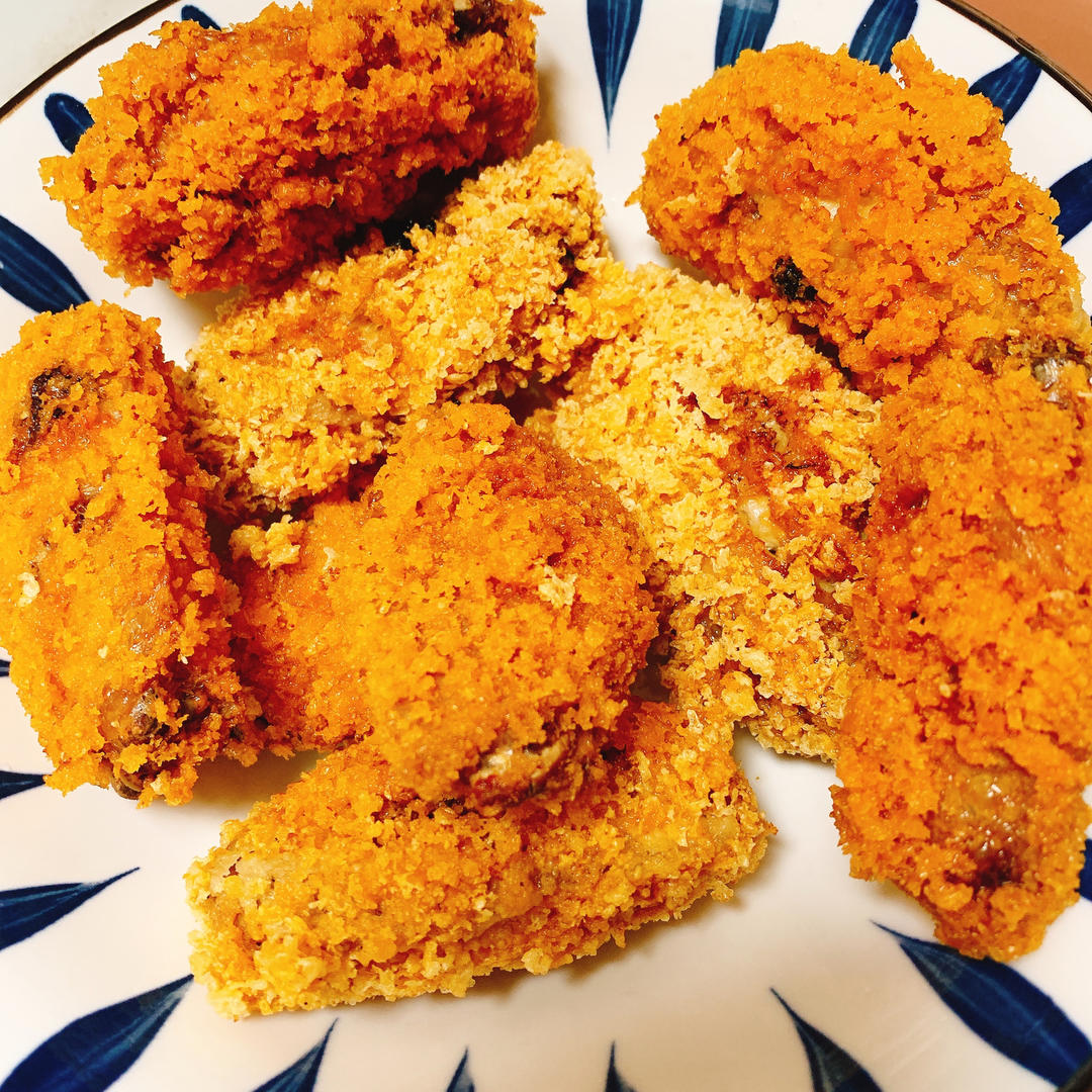 炸鸡翅中（黄金面包糠鸡翅中）