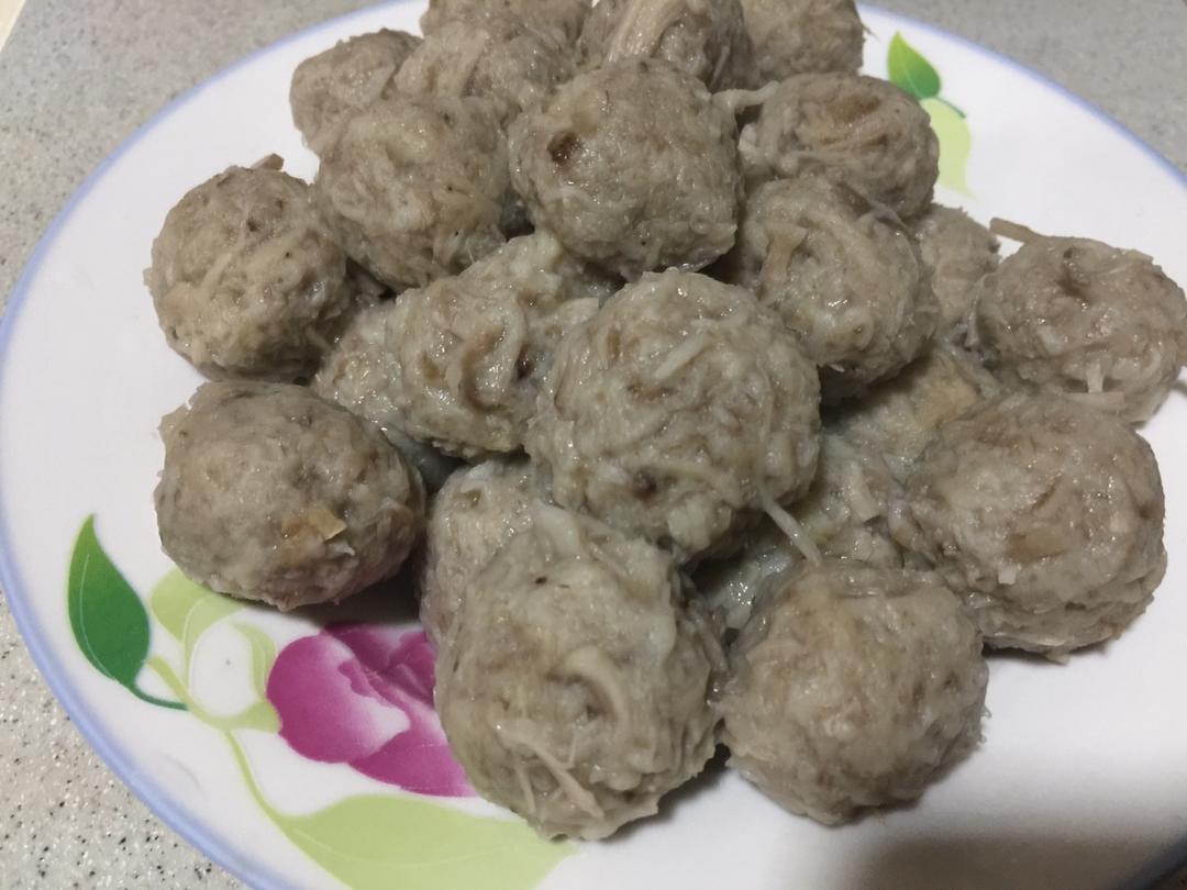 素香菇貢丸的做法步骤图 素香菇貢丸怎么做好吃 雷愛目油 下厨房