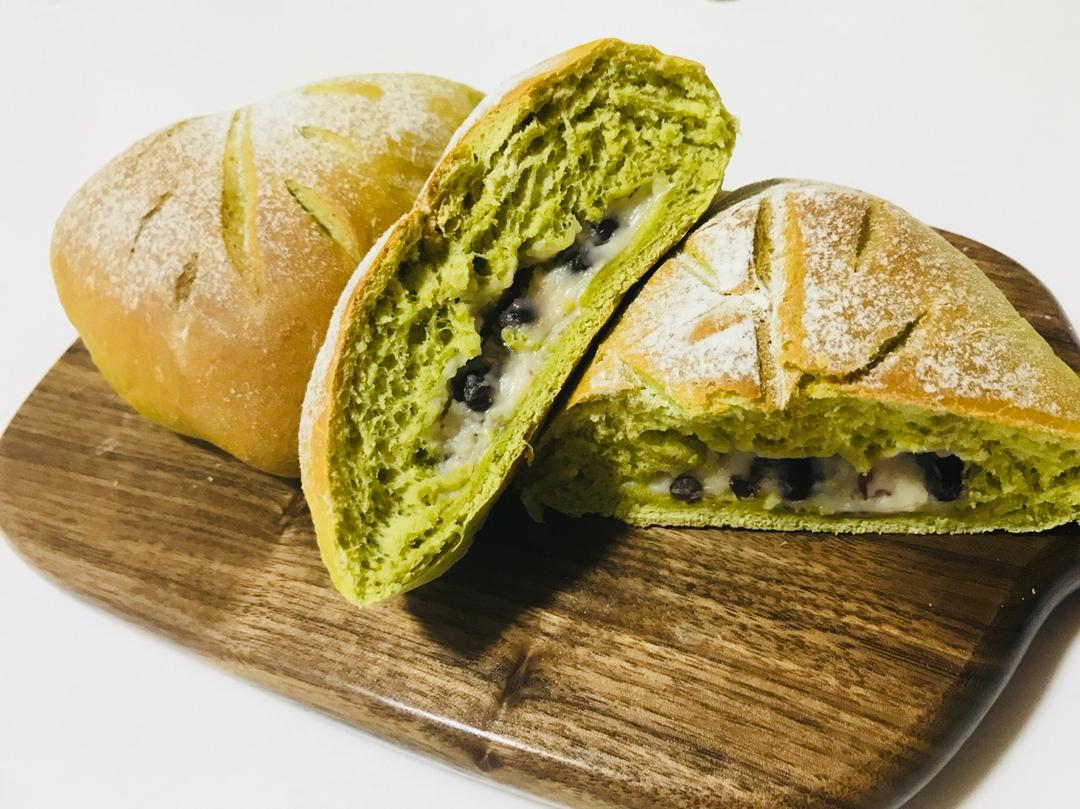 抹茶红豆牛奶卷（超好揉出手套膜的方子）