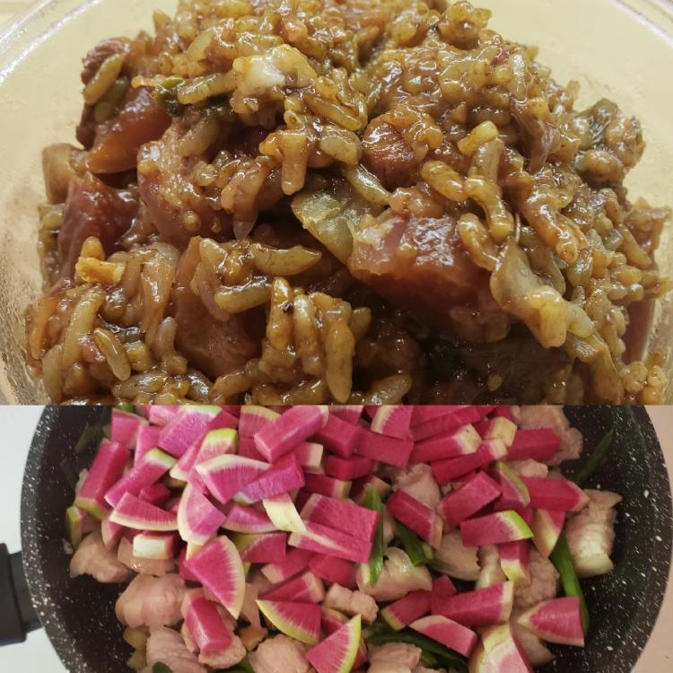 妈妈的心里美萝卜饭